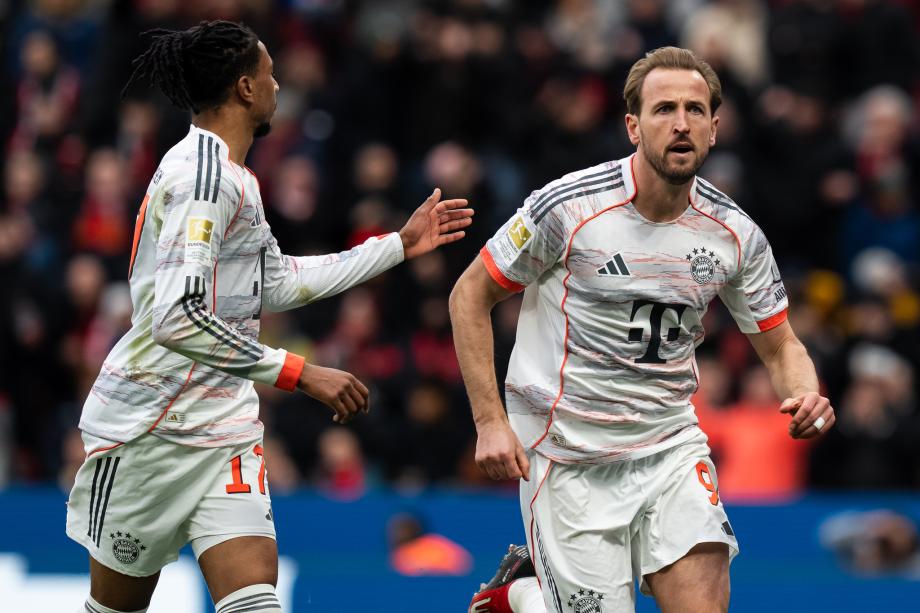 德甲-迪亚斯破门 拜仁两人被罚下1-1平勒沃库森