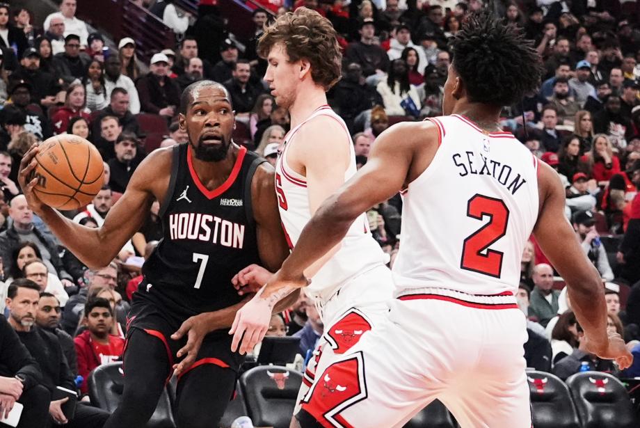 杜兰特空砍40+7+5申京33分三双 火箭不敌公牛