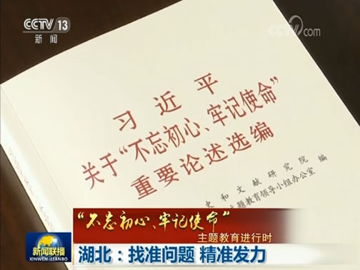 【“不忘初心、牢记使命”主题教育进行时】湖北：找准问题 精准发力
