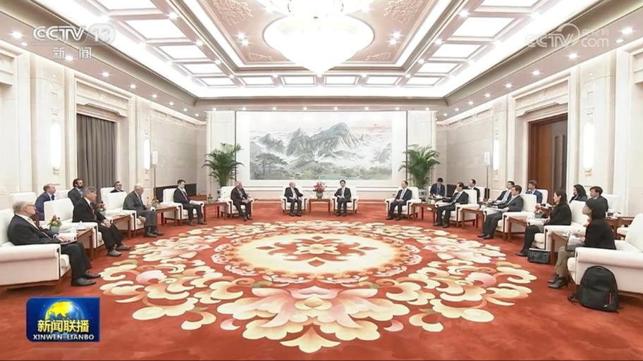 韩正会见出席中美知名人士论坛第五次会议的美方代表