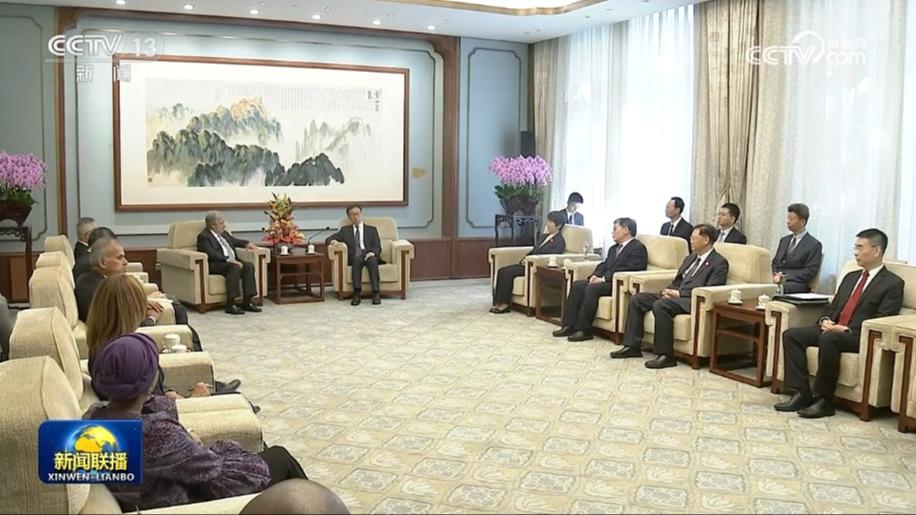 韩正会见联合国秘书长