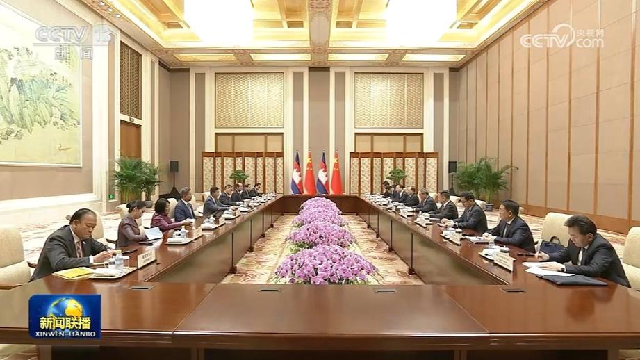 李强会见柬埔寨首相