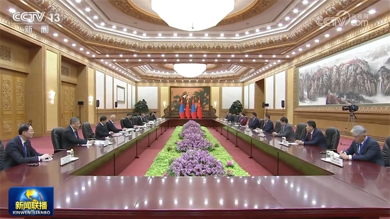 习近平会见蒙古国总统