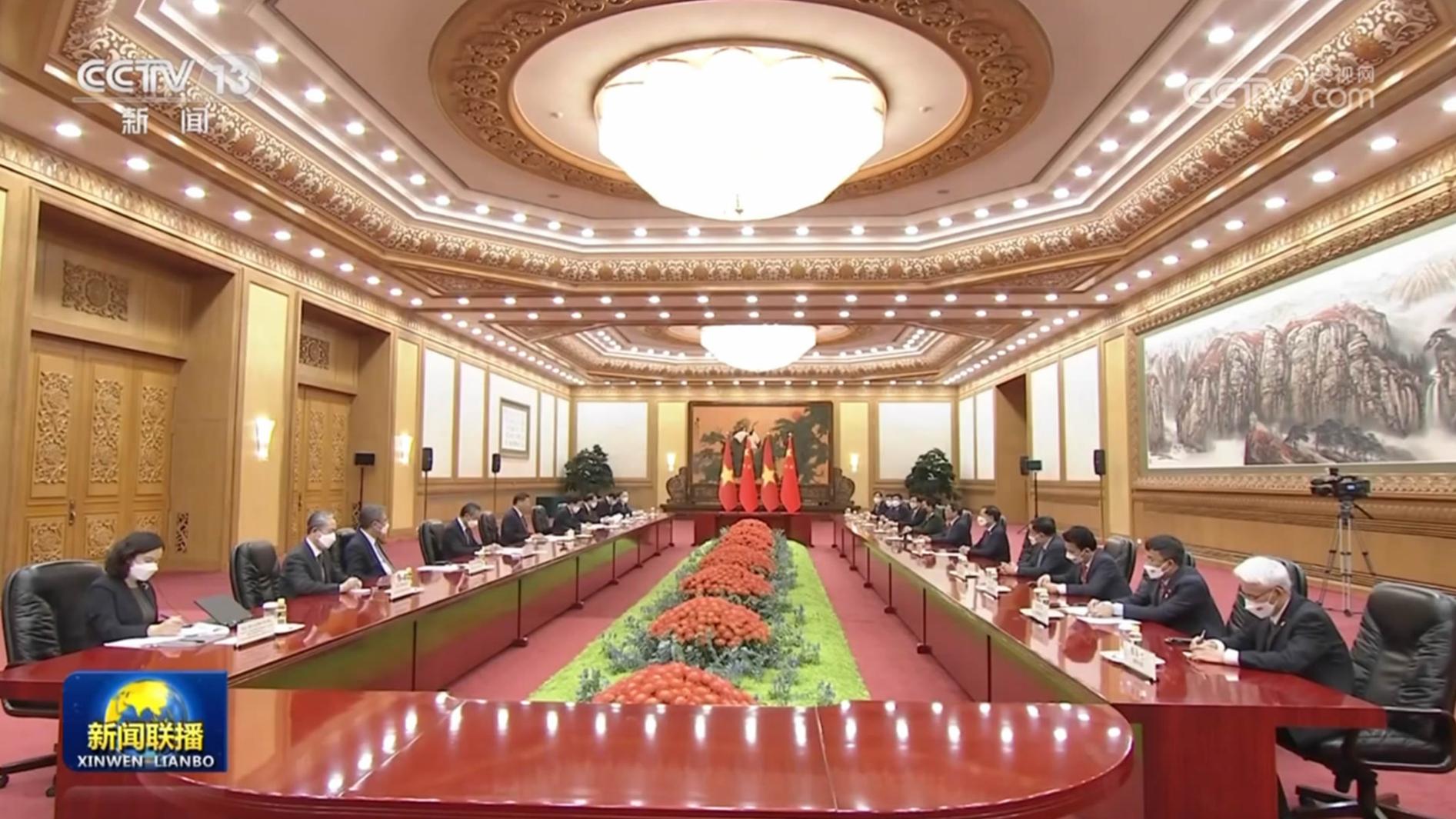 习近平会见越南总理