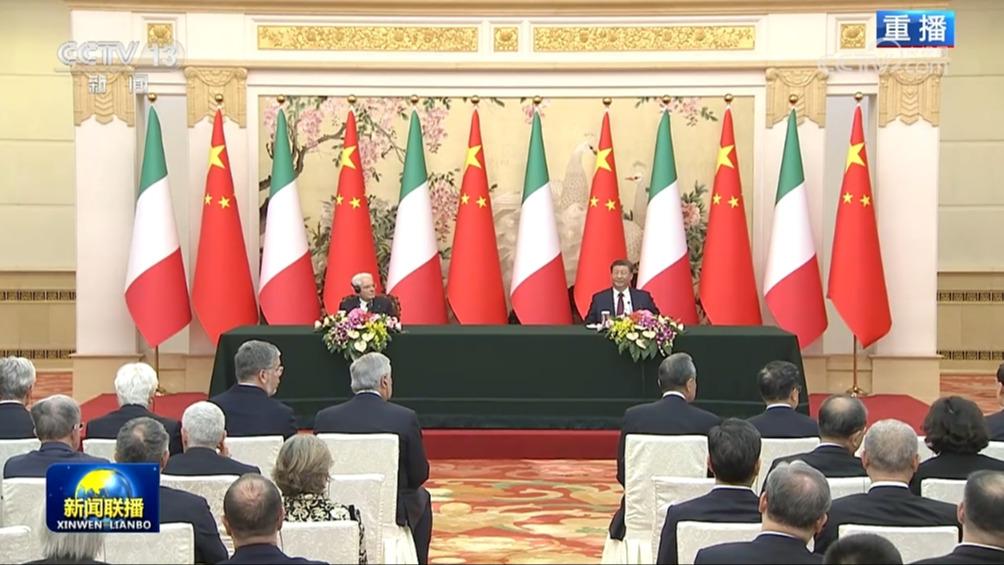 习近平同意大利总统会见出席中意文化合作机制大会和中意大学校长对话会代表