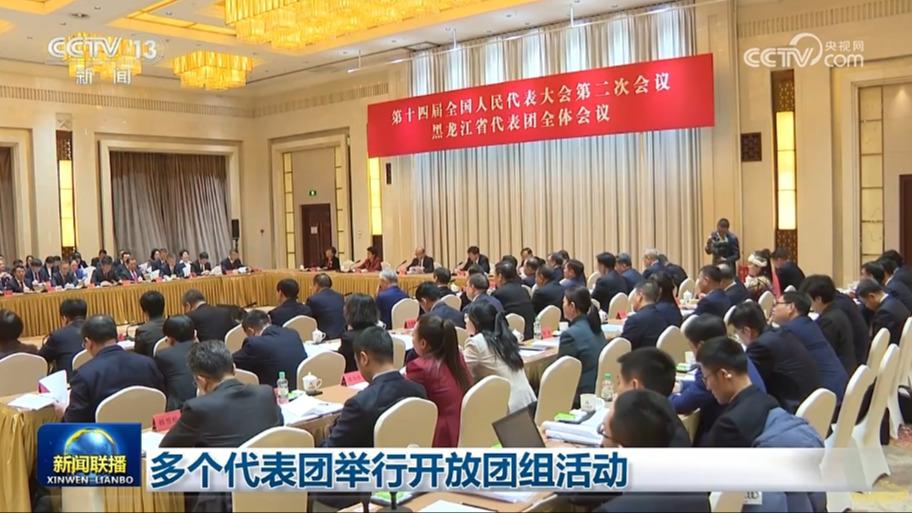 多个代表团举行开放团组活动