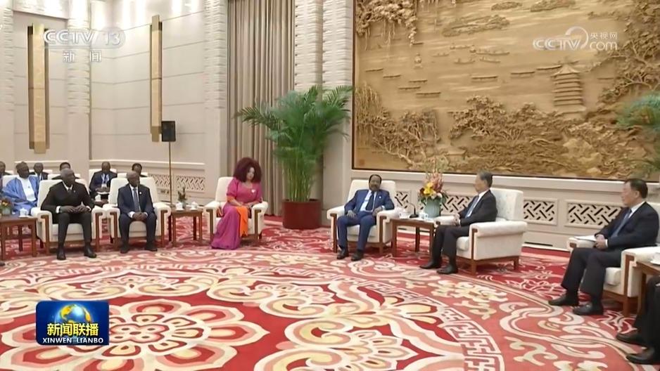 赵乐际会见喀麦隆总统