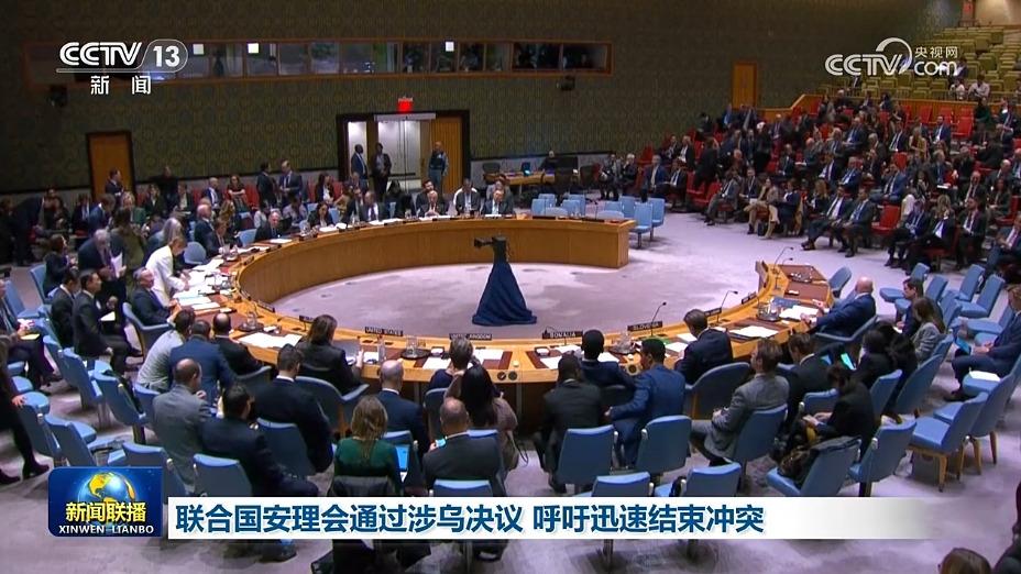 联合国安理会通过涉乌决议 呼吁迅速结束冲突