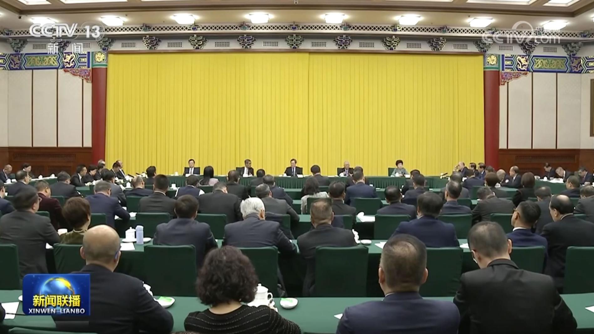 丁薛祥与港澳地区全国政协委员共商国是