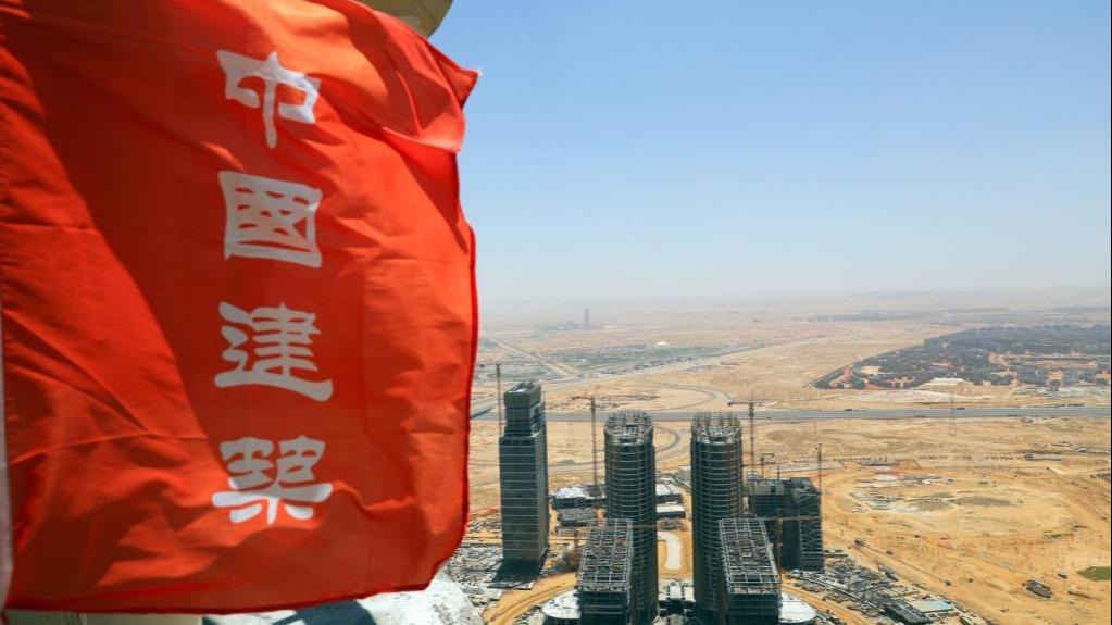 China-built tallest skyscraper in Africa topped out in