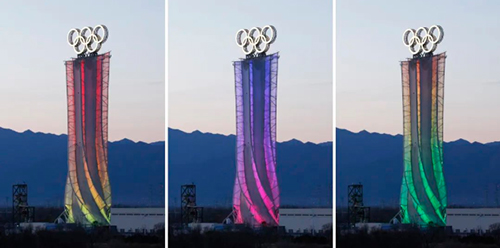 北京冬奥会延庆赛区标志性景观“海陀塔”设计。清华大学美术学院公众号图