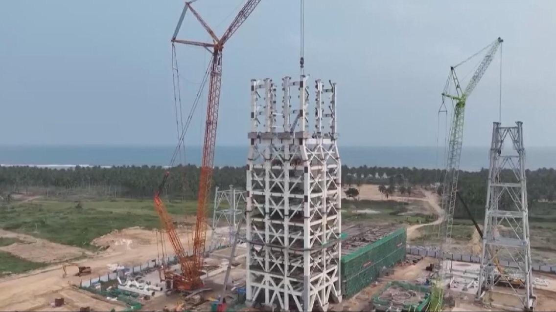 China's first commercial space launch site under construction to realize 'rockets launch on site'