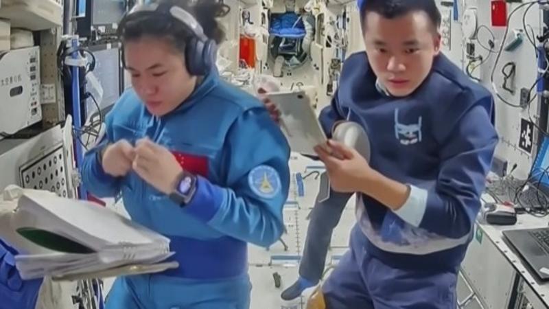 Shenzhou-19 crew perform work on extraterrestrial survival technology