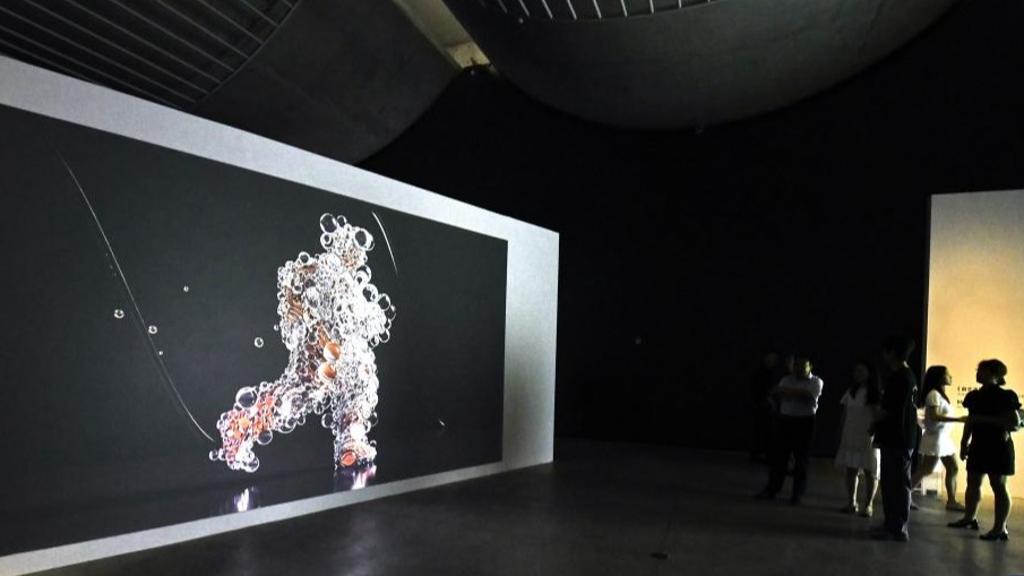 Digital art exhibition held at 798 art zone in Beijing
