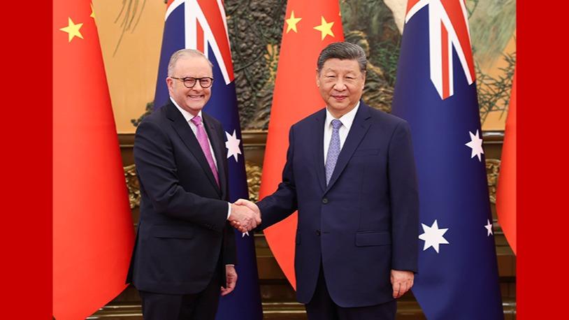 Xi meets Australian PM in Beijing