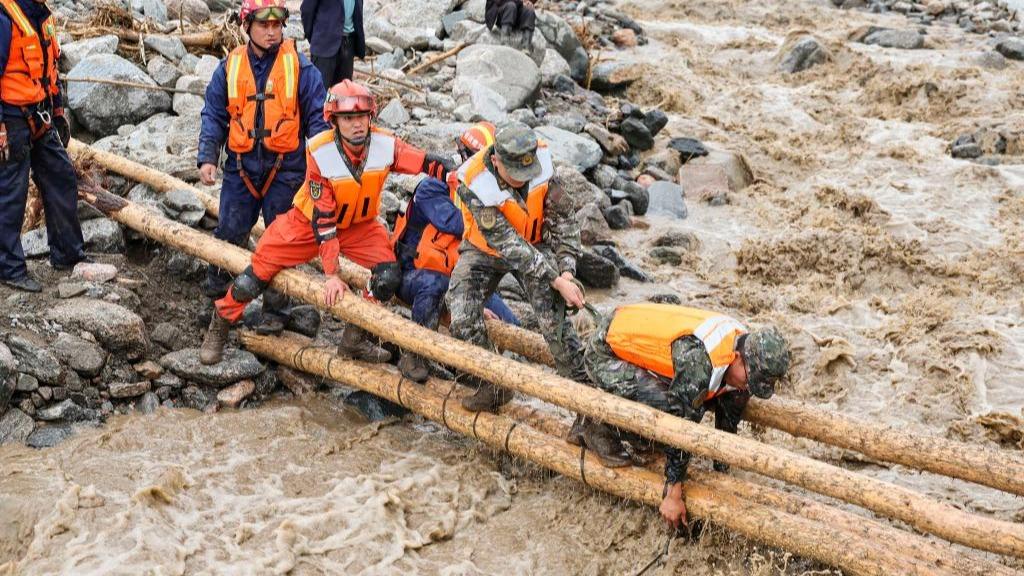 Rescue underway after mountain torrents leave 10 dead, 33 missing in NW China's Gansu