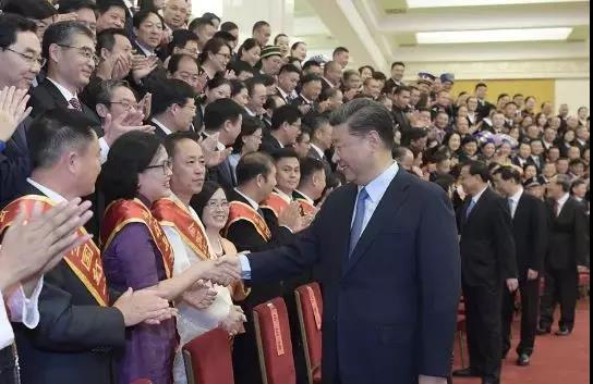 9月2日，党和国家领导人习近平、李克强、王沪宁、王岐山等在北京人民大会堂会见中国红十字会第十一次全国会员代表大会代表。