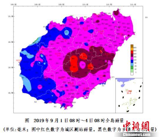受“剑鱼”残余云系和辐合带影响 海南强降雨将持续到6日