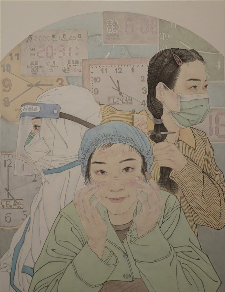 《不负韶华》 黄梦媛  中国画