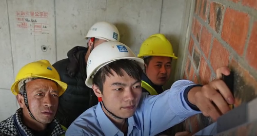 Zou Bin, 25, a construction work from Xinhua County, Hunan Province is a deputy to the 2021 National People’s Congress. He focused on the training of construction workers.