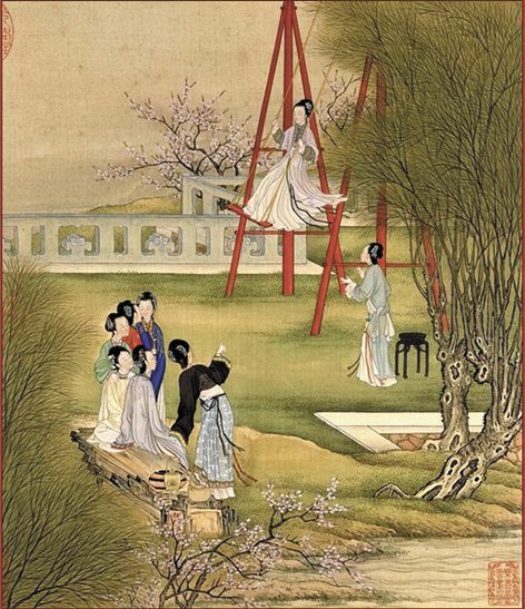 【不明】◆西芸園◆唐画◆西王母図◆中国◆美人画◆古画◆肉筆◆絹本◆掛軸◆ 不明】◇西芸園◇唐画◇西王母図◇中国◇美人画◇古画◇肉筆