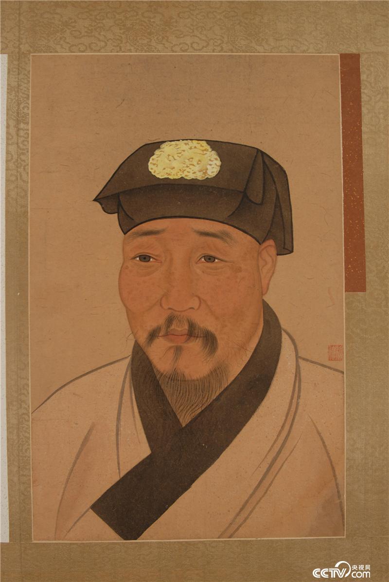 徐渭肖像  佚名 绢本设色45.4cm×26.4cm明代  南京博物院藏