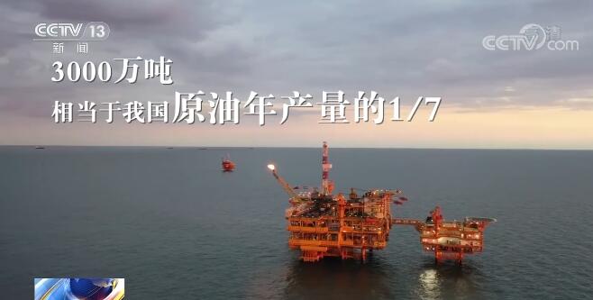 空中俯瞰我国最大原油基地渤海油田 相当于2.6个北京市的面积