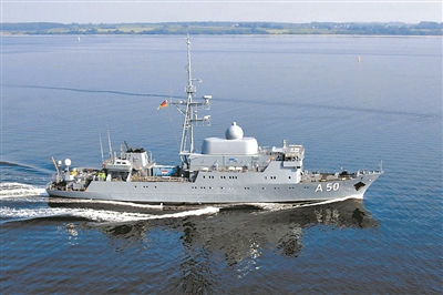 德海军欧斯特级电子侦察船 资料图片