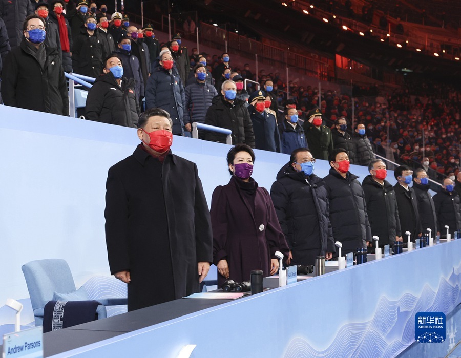 　3月13日晚，北京2022年冬残奥会闭幕式在国家体育场隆重举行。习近平、李克强、栗战书、汪洋、王沪宁、赵乐际、王岐山等党和国家领导人出席闭幕式。新华社记者 庞兴雷 摄