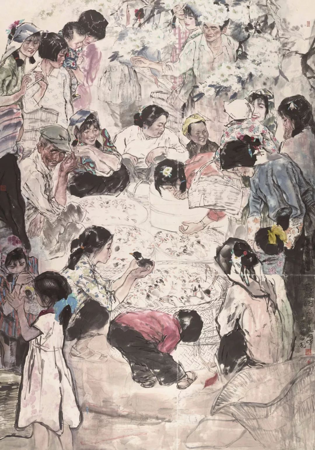 雏图》作品尺寸:222cmx153cm作者:朱理存作品名称:《踏歌图》作品尺寸