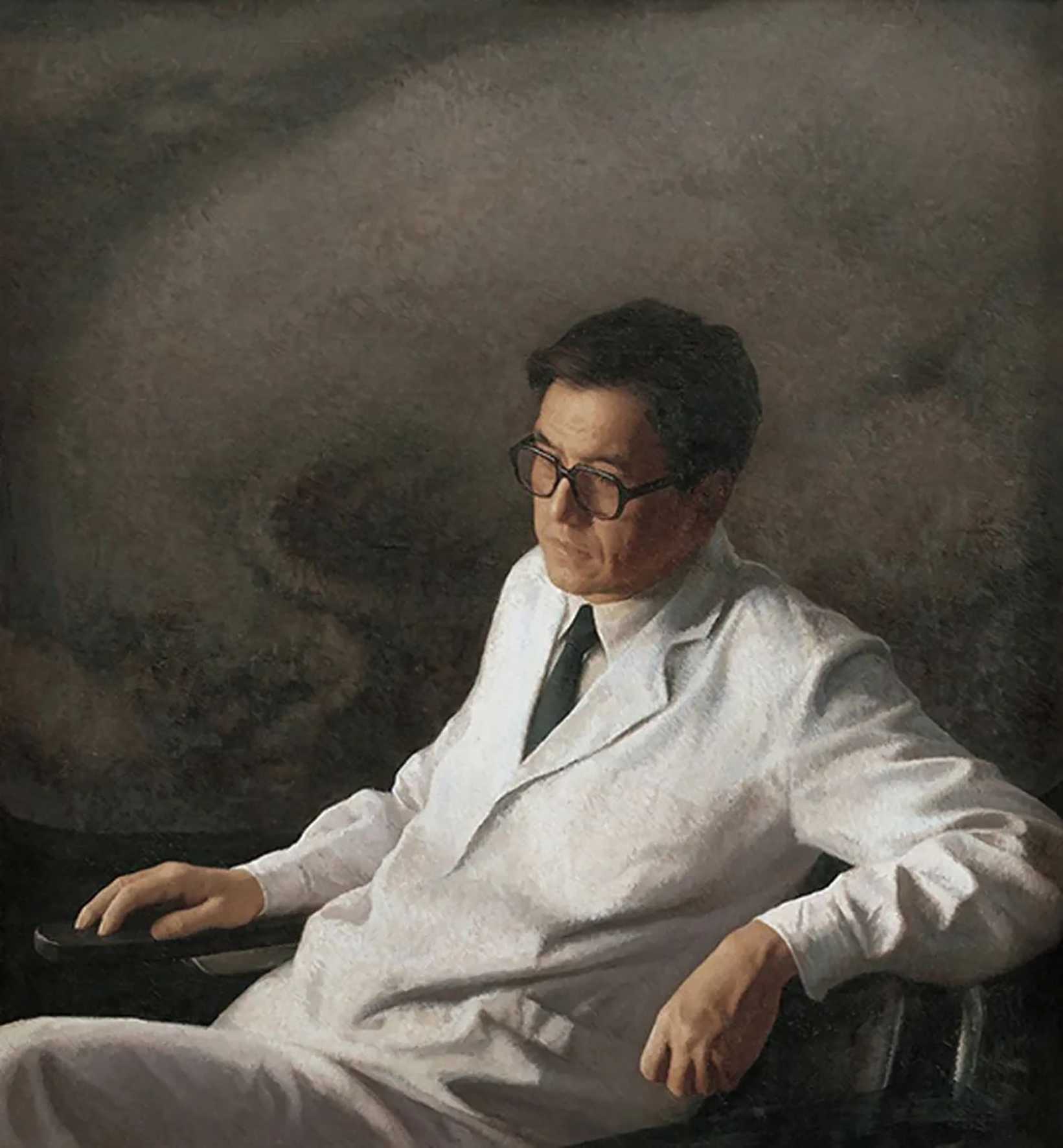 医生（油画）  120×110厘米  1987年  靳尚谊  中国美术馆藏