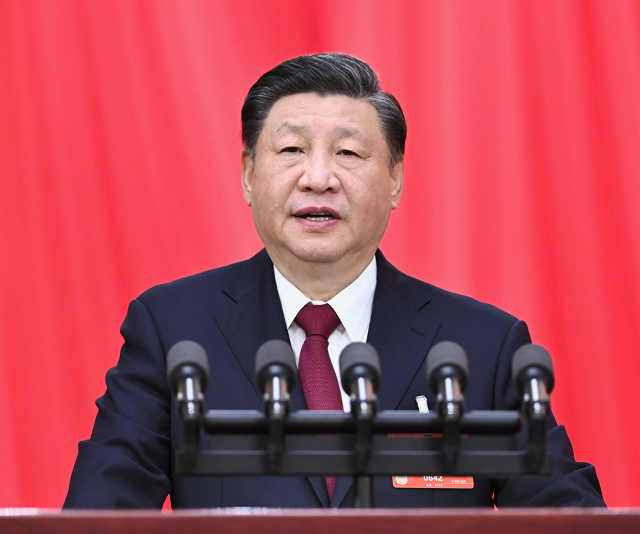 3月13日，第十四屆全國人民代表大會第一次會議在北京人民大會堂閉幕。中共中央總書記、國家主席、中央軍委主席習近平發表重要講話。