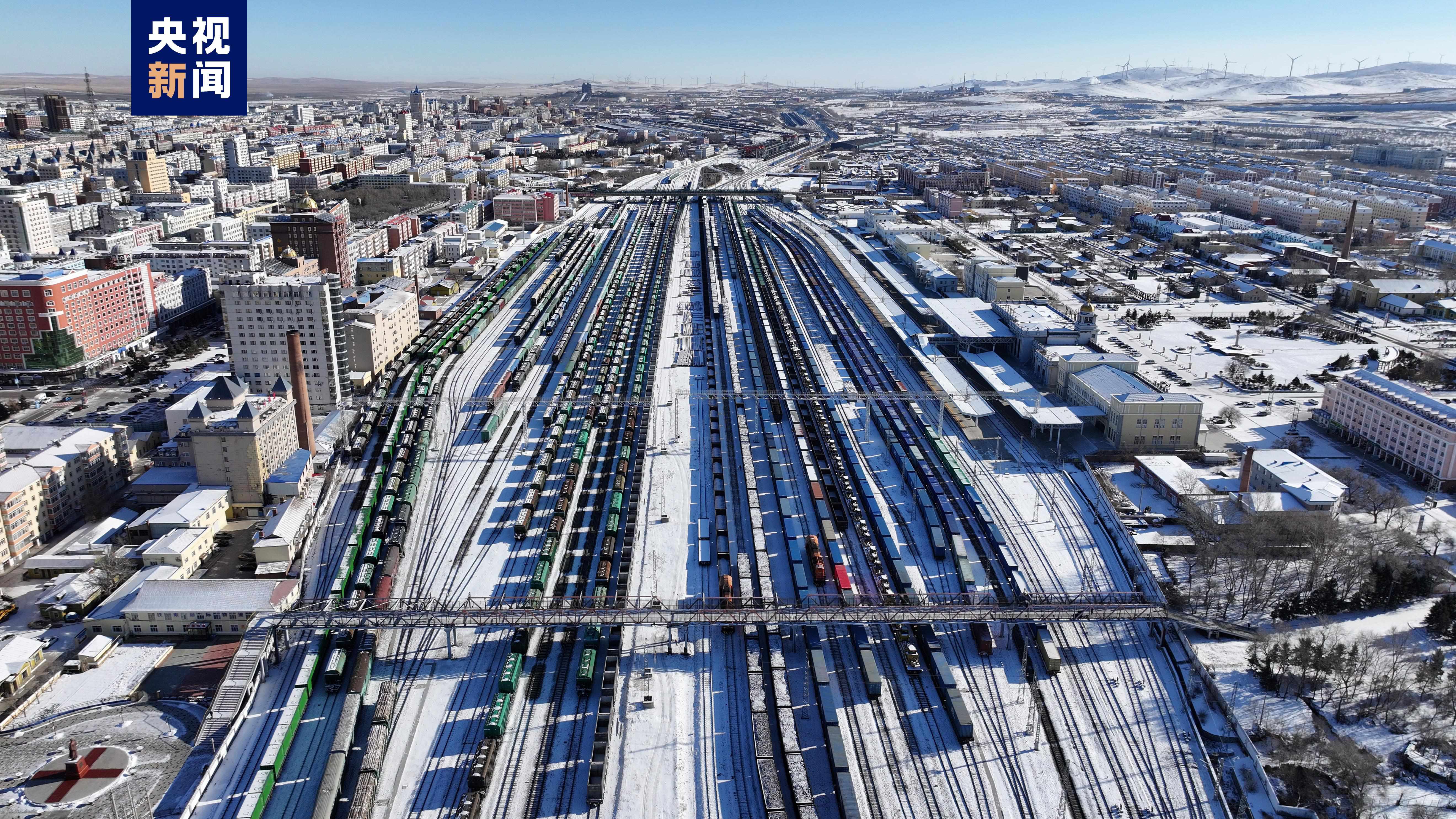 2023年满洲里铁路口岸通行中欧班列突破5000列