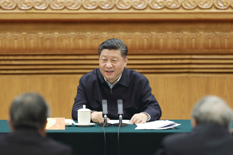 2019年3月18日，习近平总书记在北京主持召开学校思想政治理论课教师座谈会并发表重要讲话。