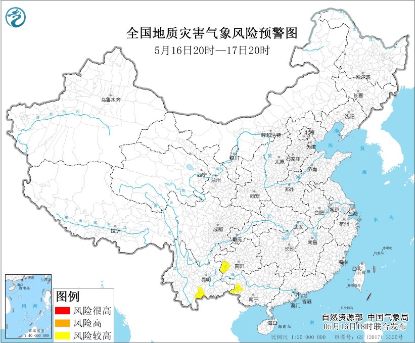 蓝色山洪灾害气象预警：贵州西部、西藏东南部等地部分地区可能发生山洪灾害