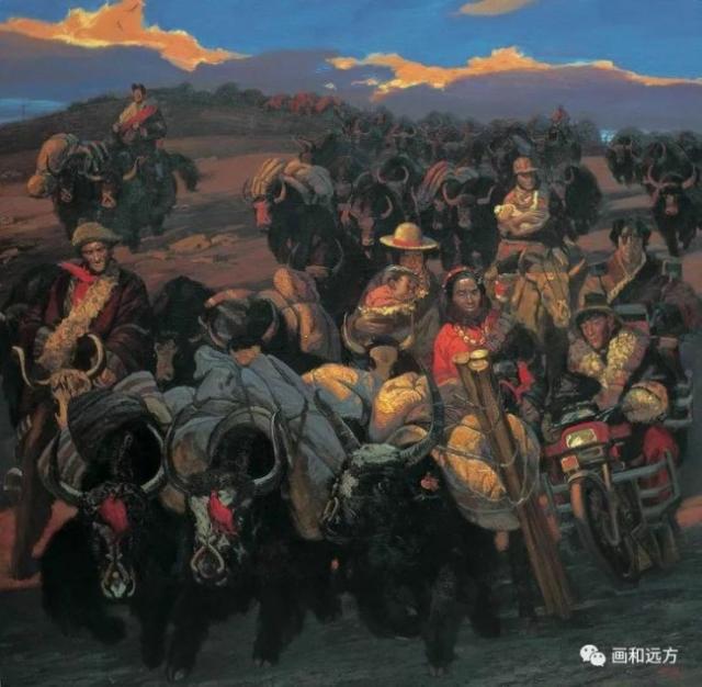 转场  180X180cm 2004年