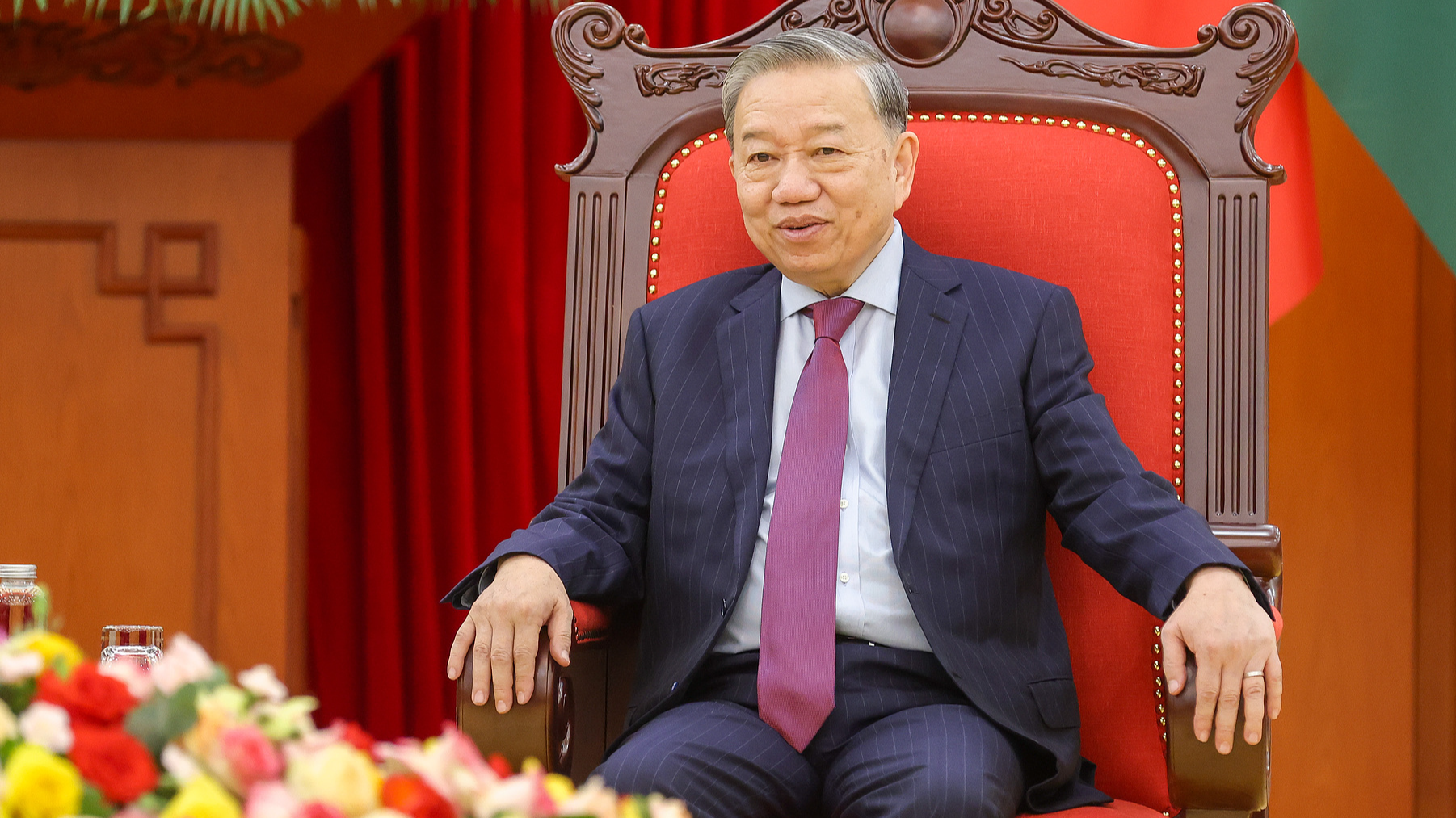 A file photo of To Lam, general secretary of the Communist Party of Vietnam Central Committee. /VCG