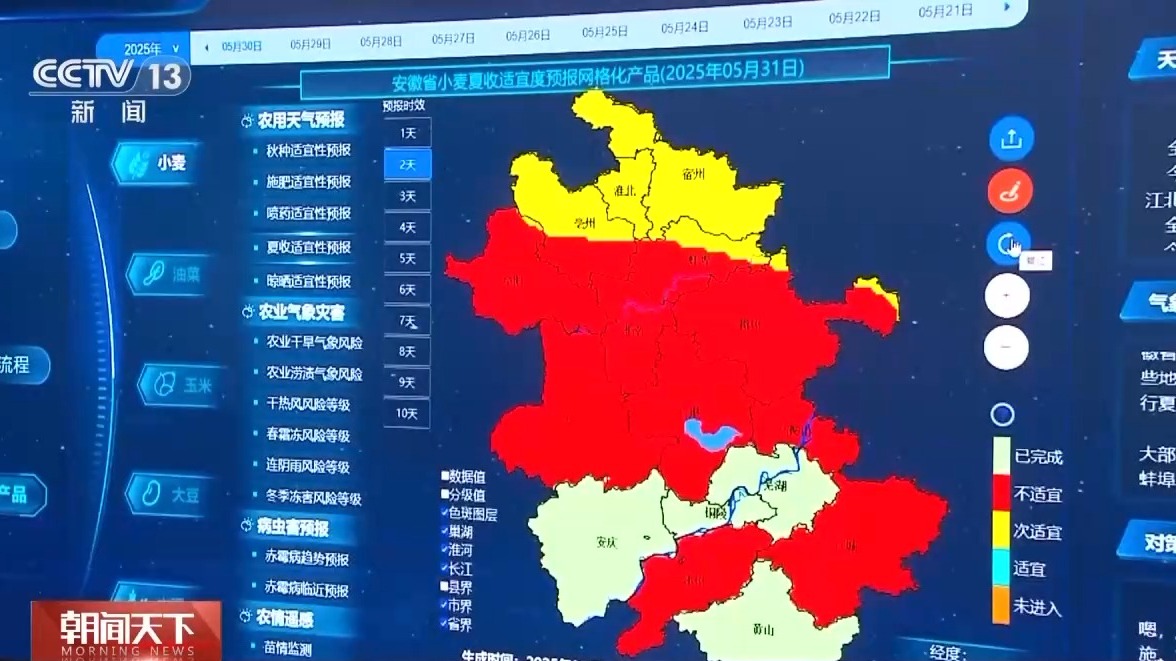 气象预报加上数字化监测 小麦“颗粒归仓”有了“最强大脑”  第2张