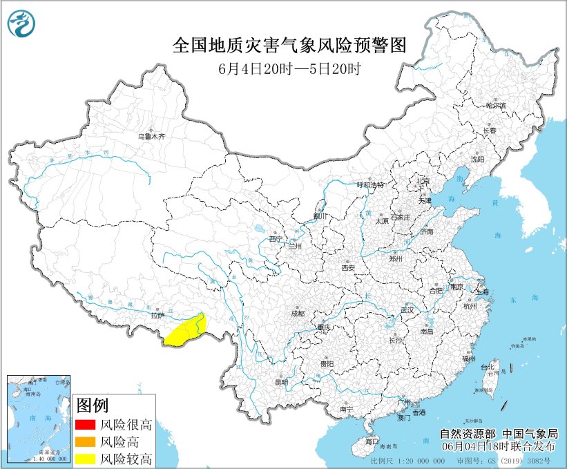 自然资源部与中国气象局联合发布地质灾害气象风险预警  第1张