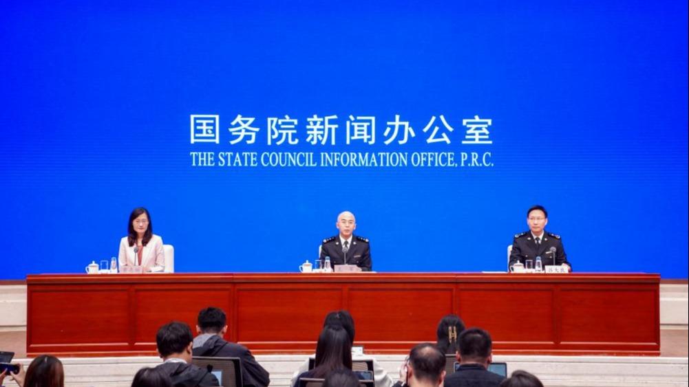 Wang Jun, deputy head of the General Administration of Customs (GAC), and Lyu Daliang, GAC spokesperson and director of the GAC