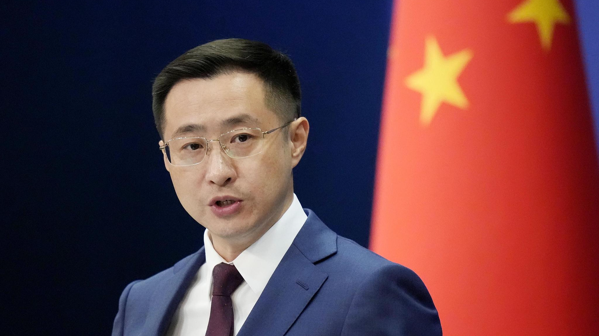 Chinese Foreign Ministry spokesman Lin Jian holds a press conference in Beijing, July 16, 2025. /VCG