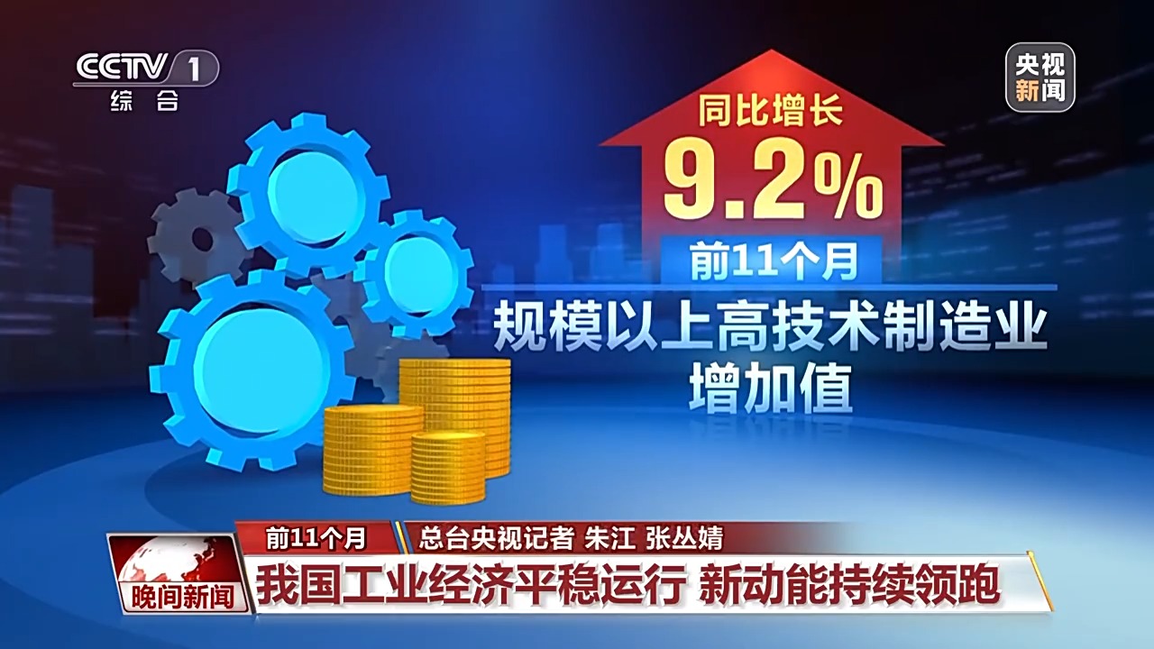 前11月工业增长6.0% 铁路客流、快递业务量齐创新高