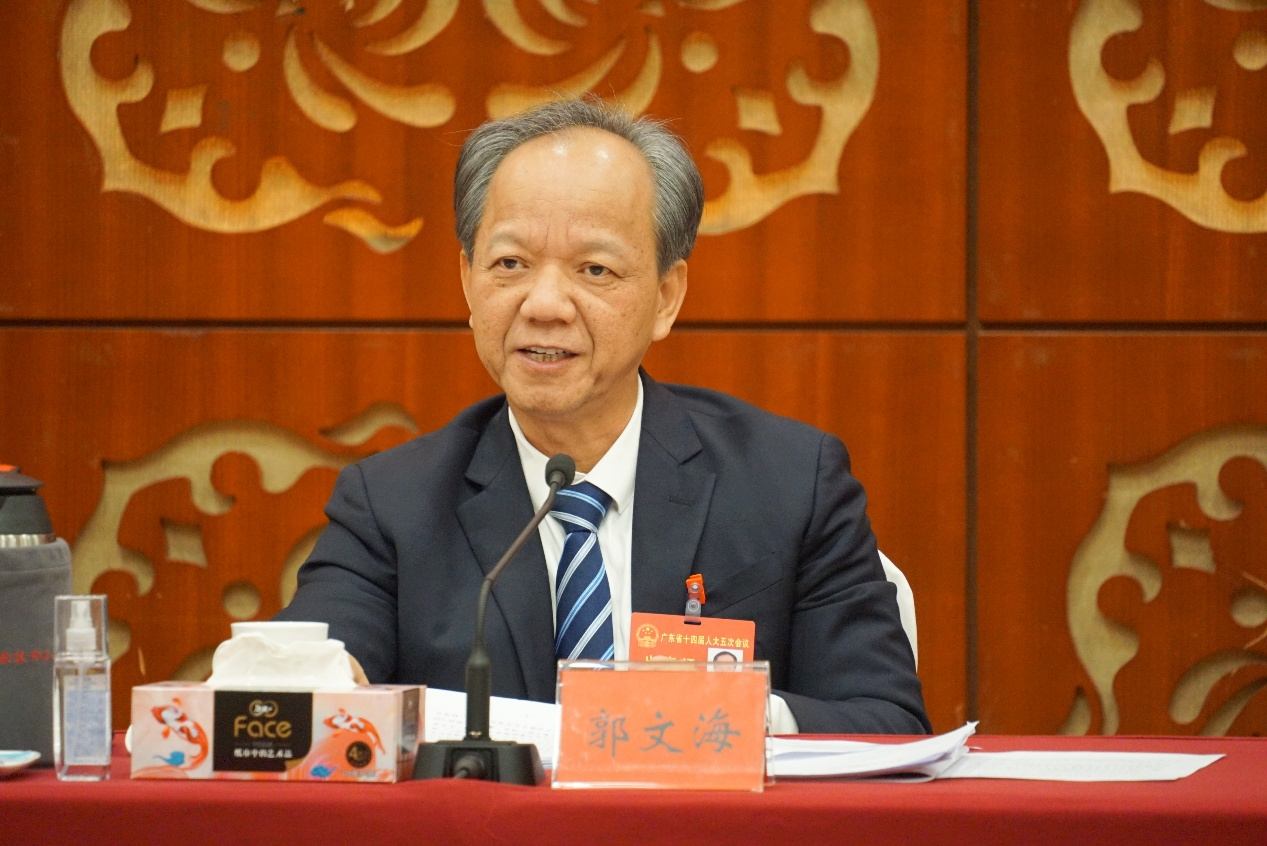 广东省人大代表、中山市委书记郭文海。 