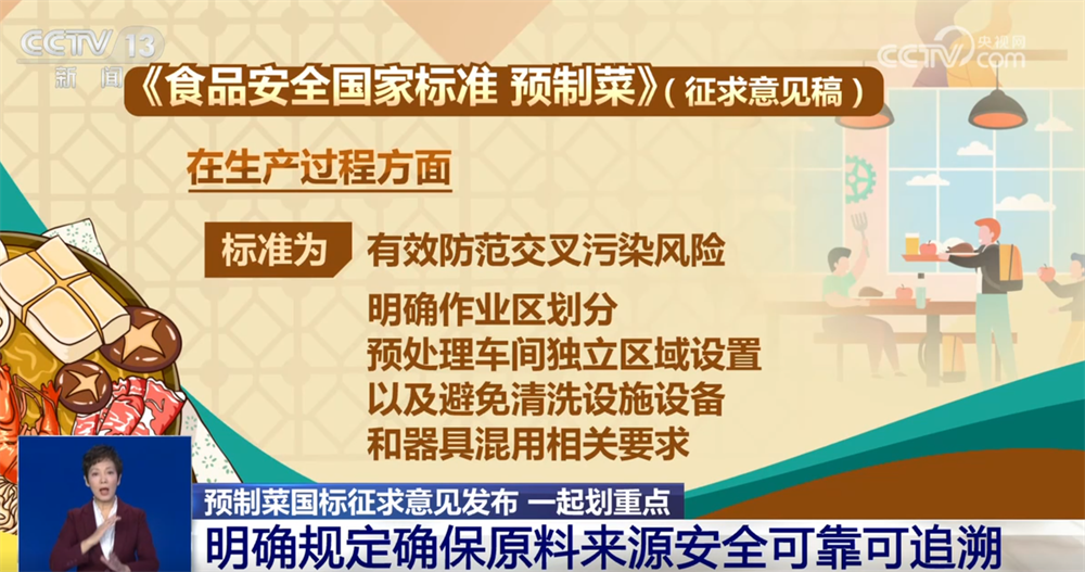 预制菜“国标”公开征求意见 哪些信息事关大众“舌尖上的安全”? 一起划重点↓_新闻频道_央视网(cctv.com)