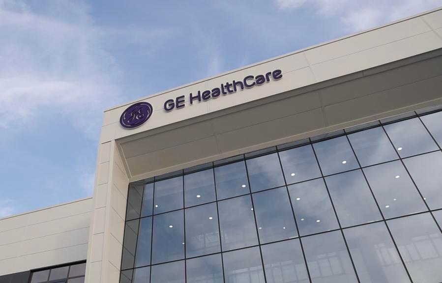 This photo taken on Dec. 15, 2025 shows an exterior view of GE HealthCare Magnetic Resonance Eastern Hemisphere Headquarters R&D Center in Tianjin Municipality, north China. (Photo by Hu Zhenze/Xinhua)