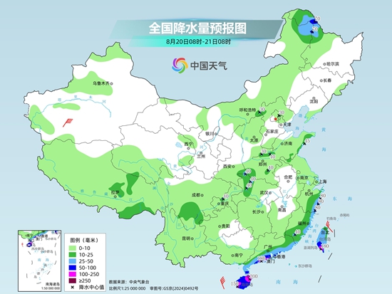 华南部分地区雨势增强局地有大暴雨 中东部多地闷热持续