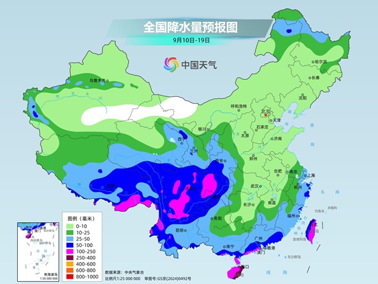 未来10天四川等地降雨将较常年偏多 热带系统来扰海南有大到暴雨